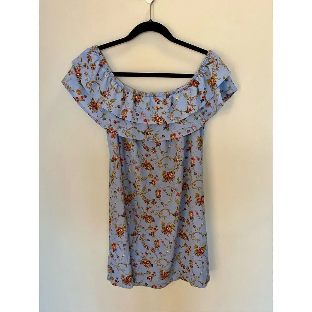 Mary & Mabel floral off the shoulder medium dress